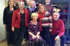 With the president of the Horsham Horticultural Society