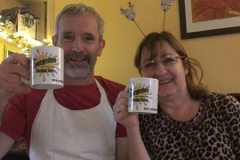 David and Linda toast another good year