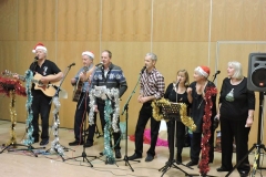 Our first performance with microphones - Roffey Millennium Hall, 8 December 2016