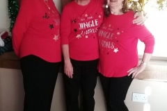 The Zucchini Sisters at the Holbrook Tythe Barn for the Roffey Friendship Group party (photo by Robin Christian)